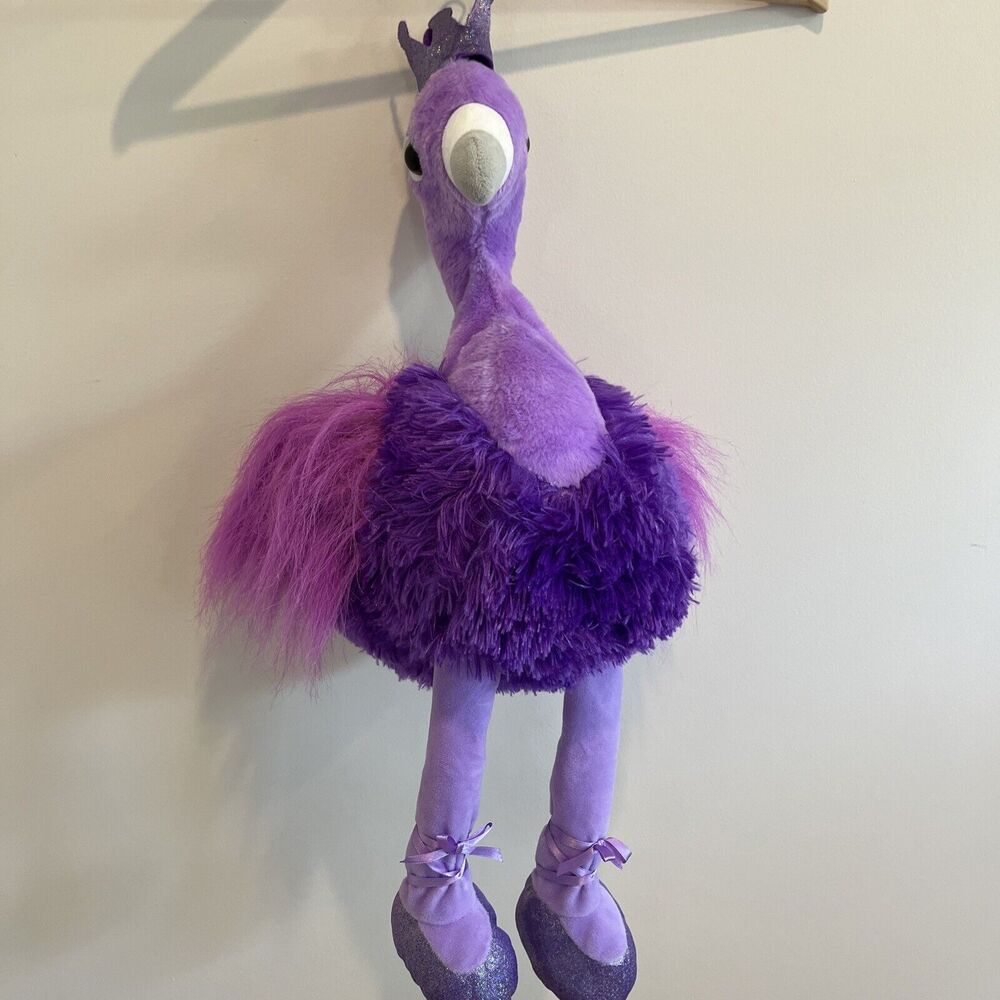 Goffa Purple Ballerina Princess Flamingo Stuffed Animal Plush Toy 2019 EUC